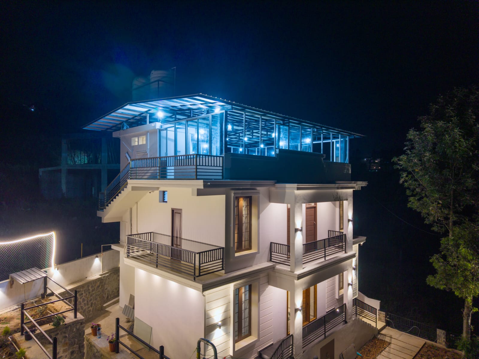 BVista night exterior
